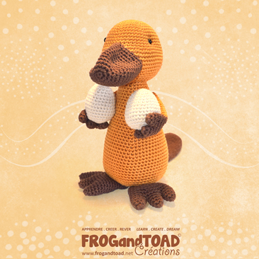 PAYO Platypus Ornithorynque - Amigurumi Crochet PDF - Patron / Pattern - FROG and TOAD Créations